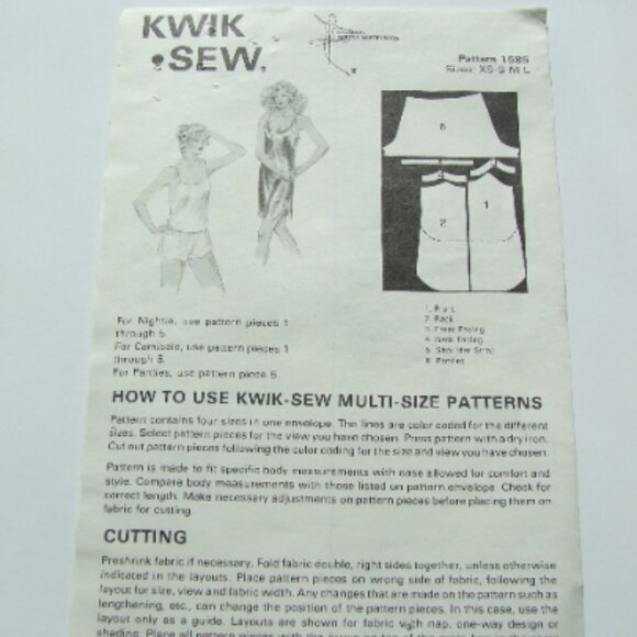 Baby linens sewing pattern Kwik Sew vintage uncut bib change pad play quilt toys - Picture 8 of 8